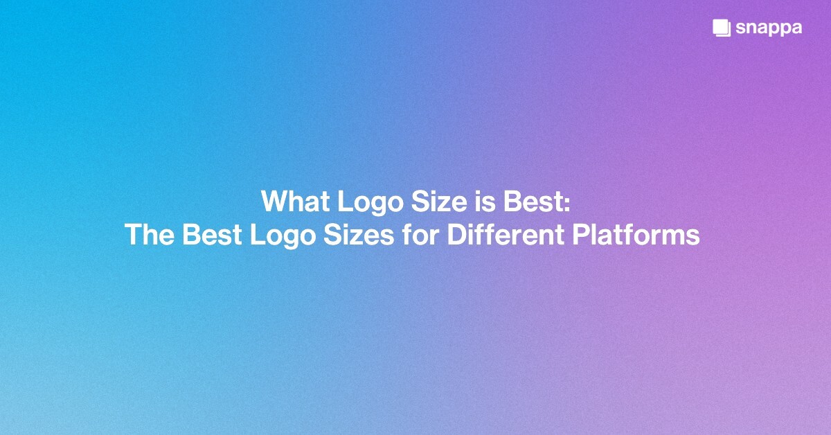 best logo size