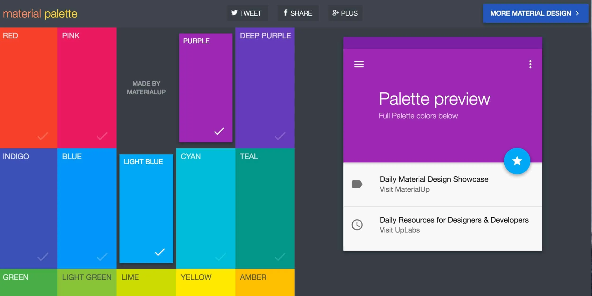 Material Palette Resource