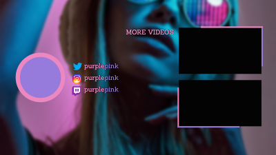 YouTube End Screen template