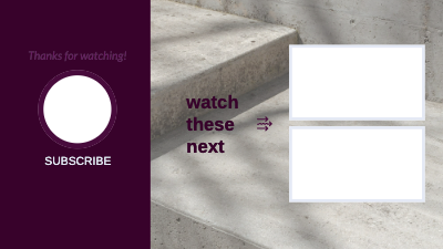 YouTube End Screen template