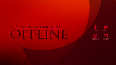 Twitch Offline Banner template