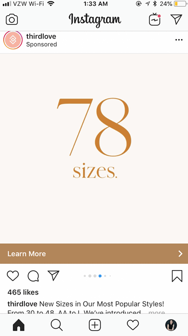 Instagram carousel ads